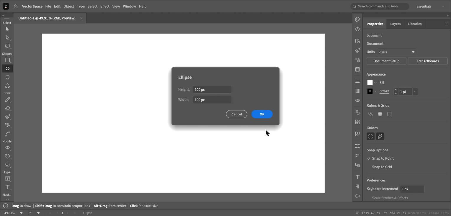 Exact sizes, one click